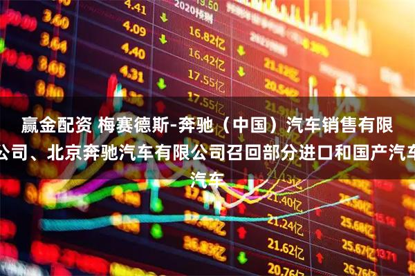 赢金配资 梅赛德斯-奔驰（中国）汽车销售有限公司、北京奔驰汽车有限公司召回部分进口和国产汽车