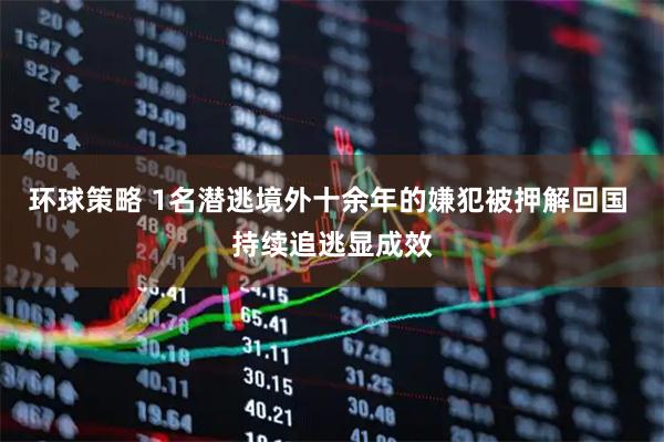 环球策略 1名潜逃境外十余年的嫌犯被押解回国 持续追逃显成效